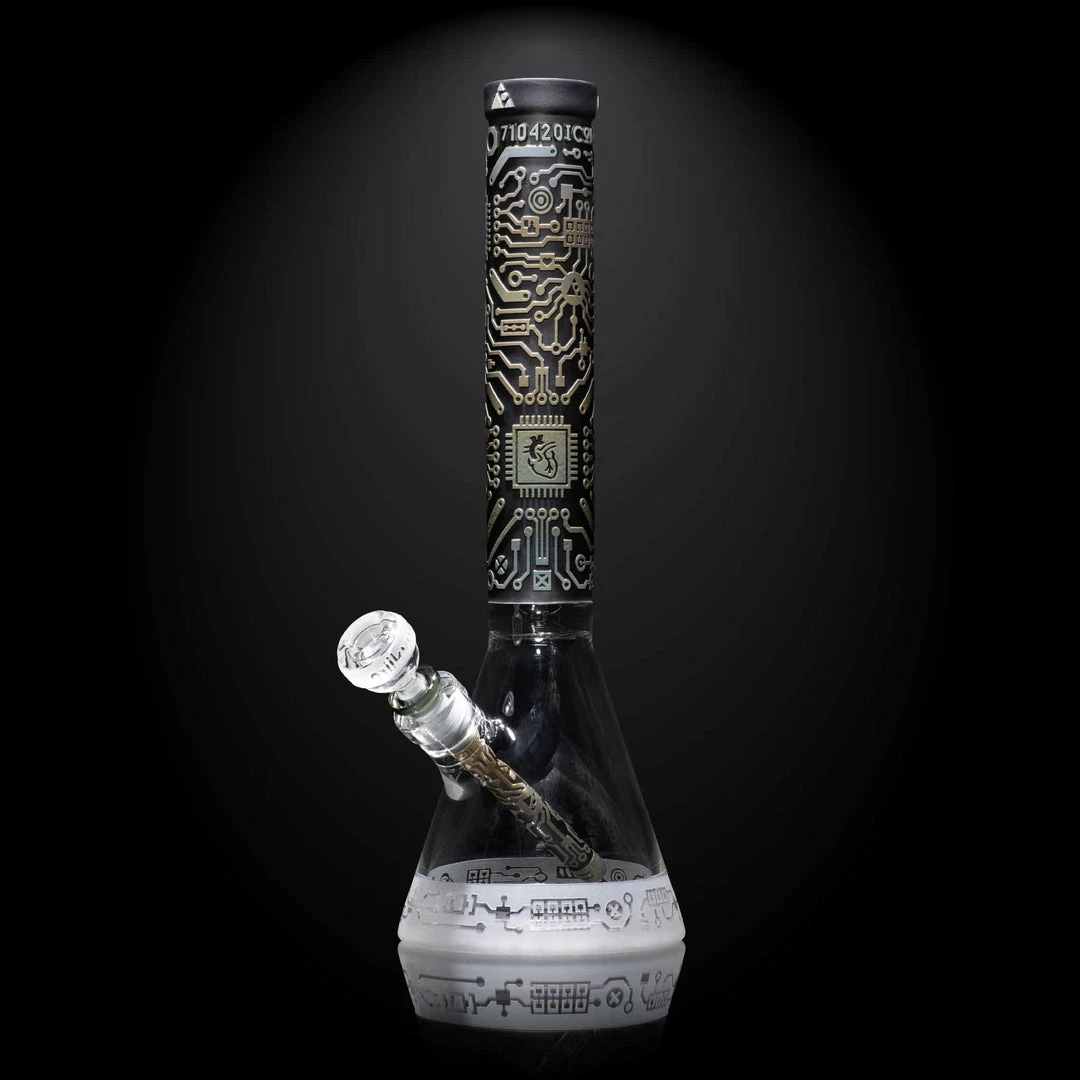 Brand new π― Milkyway Glass 15" Tall Circuitboard : Shadow Of Art Beaker Bong π 1 Milkyway Glass 15" Tall Circuitboard : Shadow Of Art Beaker Bong
