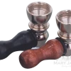 West Coast Gifts Mini Nickel & Wood Pipe