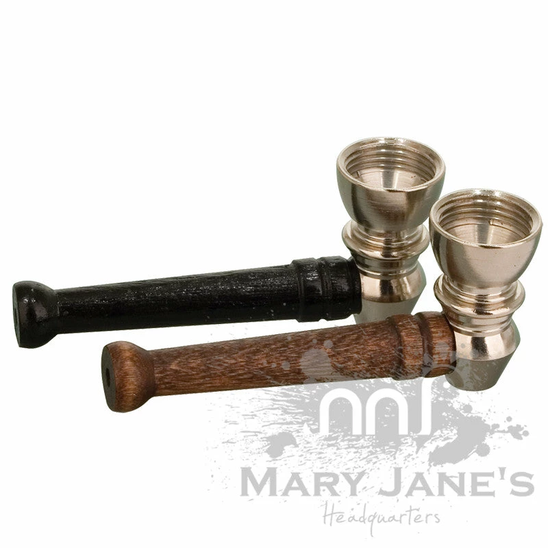 Coupon ✨ West Coast Gifts Larry Nickel & Wood Pipe ✨ 1 West Coast Gifts Larry Nickel & Wood Pipe