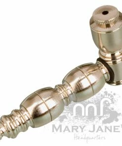 West Coast Gifts Double Chamber Nickel Metal Pipe Pipes