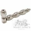 West Coast Gifts Pipes Triple Chamber Nickel Metal Pipe