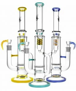 BOB Headquarters Pulsar 15.5" Inline Recycler Dab Rig W/ Honeycomb Perc New Arrivals