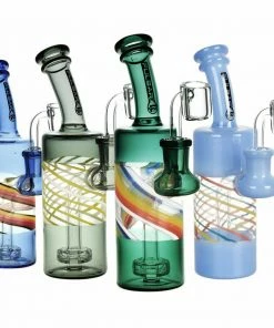 BOB Headquarters New Arrivals Pulsar 7" Spiral Bottle Dab Rig With Disc Perc & Banger