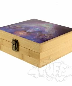 Puff Pipes Bamboo Storage Box W/ Grinder
