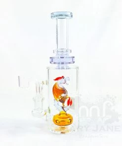 West Coast Gifts Red Eye Glass 9" Tall Dragon Dab Rig