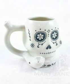 West Coast Gifts Sugar Skull Mug Pipe