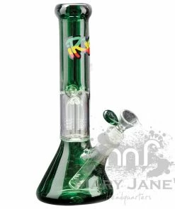 West Coast Gifts Irie Glass IRIE 10" Tall Beaker Tube Bong W/ 4-Arm Tree Perc