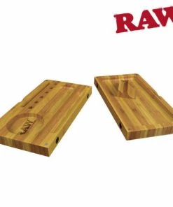 HBI Trays Raw Striped Bamboo Filling/Rolling Tray
