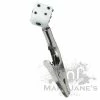 West Coast Gifts Glass Dice Roach Clip Roach Clips