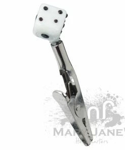 West Coast Gifts Glass Dice Roach Clip Roach Clips