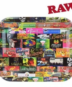 HBI Trays Raw Rolling Paper History 101 Rolling Tray – Large