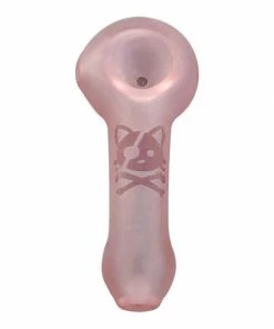 West Coast Gifts Red Eye Glass Frosted Pirate Kitty Hand Pipe
