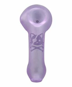 West Coast Gifts Red Eye Glass Frosted Pirate Kitty Hand Pipe