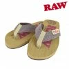 HBI RAW Ladies Red & Brown Flip Flop Sandal Apparel