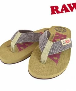 HBI RAW Ladies Red & Brown Flip Flop Sandal Apparel