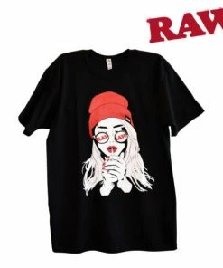 HBI Raw Mens "Smoking Girl" T-Shirt Apparel