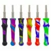BOB Headquarters 6.5" Silicone Nectar Collector With Quartz Tip - Assorted Colours