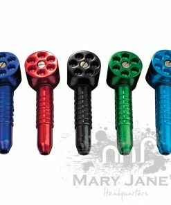 West Coast Gifts Pipes Anodized Six Shooter Metal Pipe