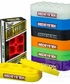 West Coast Gifts Storage Red Eye Tek 7-Chambered Silicone Dab Station (Limited Quantity)