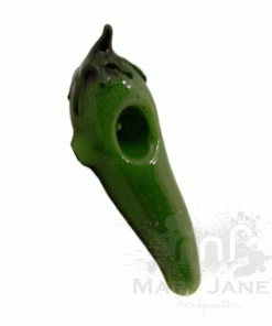 BOB Headquarters Green Jelapeno Chili By Chameleon Glass Pipes