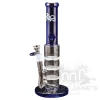 West Coast Gifts Irie Glass Irie 12" Tall Caicos Step Down Tube Bong W/ Triple Honeycomb Perc