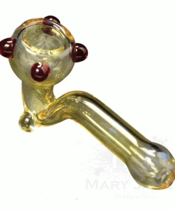 West Coast Gifts Red Eye Glass 3.5" Couch Lock Solid Color Sherlock Pipe