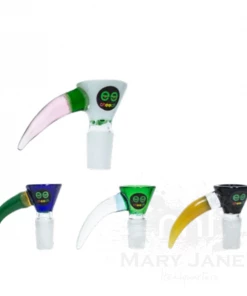 Mary Jane's Headquarters Sales 8 Cheech Glass 14mm Dual Color Horn Bong Bowl