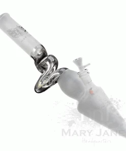 West Coast Gifts Red Eye Glass 17" Long Lay Down Bazooka Tube Pipe W/ See The Smoke Cross Back (Limited Quantity)-