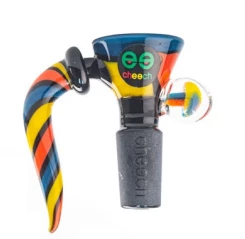 Cheech Glass 14mm Colorful Bong Bowl W/ Handle