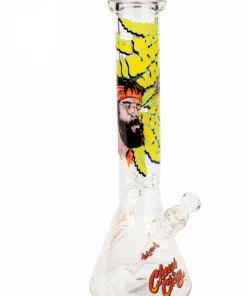 West Coast Gifts Cheech & Chong 15 Tall Parked Beaker Tube W/ Iconic Art Work & Signature Cheech & Chong Glass