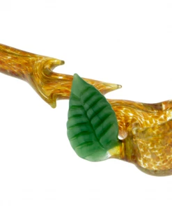 Puff Laughlan Glass Frit Glass Leaf Pipes