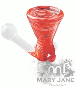 West Coast Gifts Red Eye Glass 14mm Glass-On-Glass Colour Cone Pull-Out