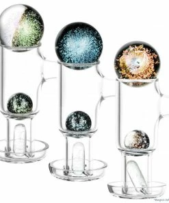 BOB Headquarters Pulsar Terp Slurper Dichro Pill And Ball 3-Piece Set Pulsar Glass