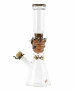 BOB Headquarters Empire Glassworks Save The Bees Beaker Bong