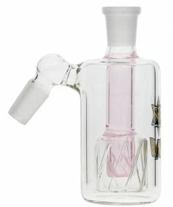 Wholesale 😍 The Smokesman Nice Glass Gridded Drum Perc Ashcatcher - 14mm 👍 6 The Smokesman Nice Glass Gridded Drum Perc Ashcatcher - 14mm