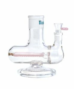 Flash Sale 👏 Hoss Glass HOSS 8.5" Tall Triple Inline Perc Build-a-Bong Base 🥰 8 Hoss Glass HOSS 8.5