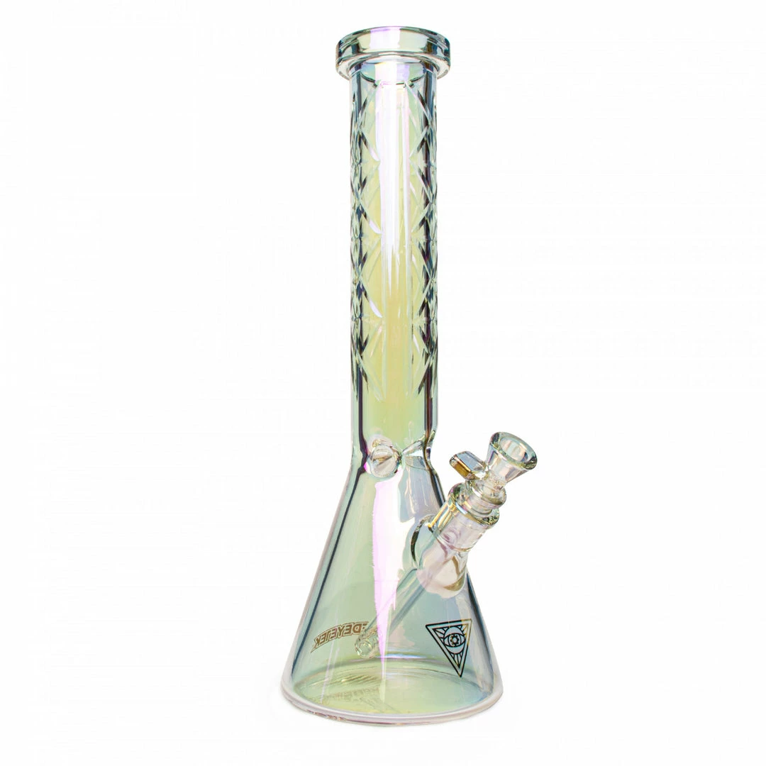 Flash Sale 🧨 West Coast Gifts Red Eye Tek 15" Tall 7mm Thick Hobstar Beaker Bong ❤️ 2 West Coast Gifts Red Eye Tek 15" Tall 7mm Thick Hobstar Beaker Bong