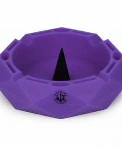 West Coast Gifts Lit Silicone 5" Round Ashtray W/ Debowler
