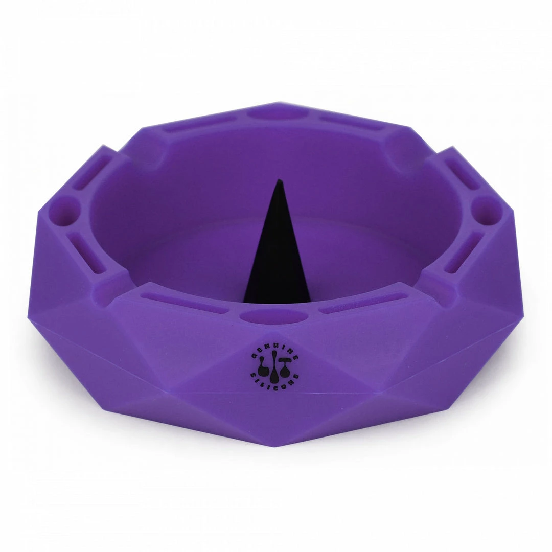 New ✔️ West Coast Gifts Lit Silicone 5" Round Ashtray W/ Debowler 🔥 1 West Coast Gifts Lit Silicone 5" Round Ashtray W/ Debowler
