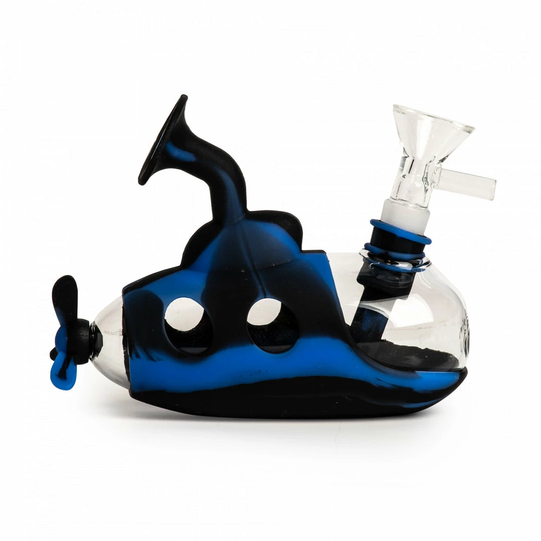 New 😉 West Coast Gifts LIT Silicone 5" Submarine Bubbler 🤩 4 West Coast Gifts LIT Silicone 5" Submarine Bubbler