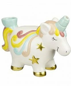 West Coast Gifts 7" Unicorn Ceramic Pipe Pipes