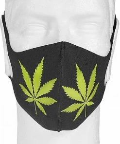 West Coast Gifts Cannabis Leaf Face Mask