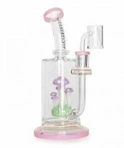 West Coast Gifts New Arrivals Red Eye Glass 9" Mushroom Teacher Dab Rig