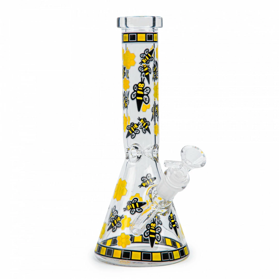 Promo ๐ West Coast Gifts No Logo 10" Tall Hive Beaker Tube Bong ๐ 1 West Coast Gifts No Logo 10" Tall Hive Beaker Tube Bong
