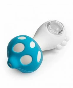 West Coast Gifts Lit Silicone 4.5" Mushroom Hand Pipes