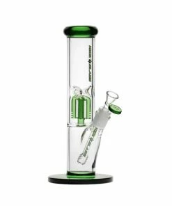The Smokesman Nice Glass 11" 4-Arm Mini Percolator Straight Tube Bong