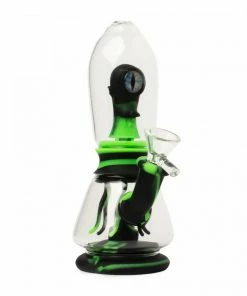 West Coast Gifts LIT Silicone 9" Tall Alien Invasion Bubbler