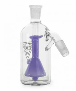 West Coast Gifts Red Eye Glass 14mm 45 Degree 'Bong In A Bottle' Ash Catcher