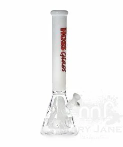 Hoss Glass 18" Holey Beaker With Colored Top And Inner Section