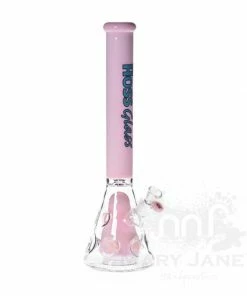 Hoss Glass 18" Holey Beaker With Colored Top And Inner Section